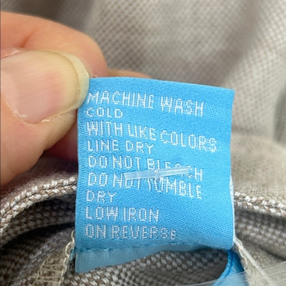 NWT J. MCLAUGHLIN Leah Linen Blend Dress Oatmeal Tan Size 12 - Picture 11 of 16